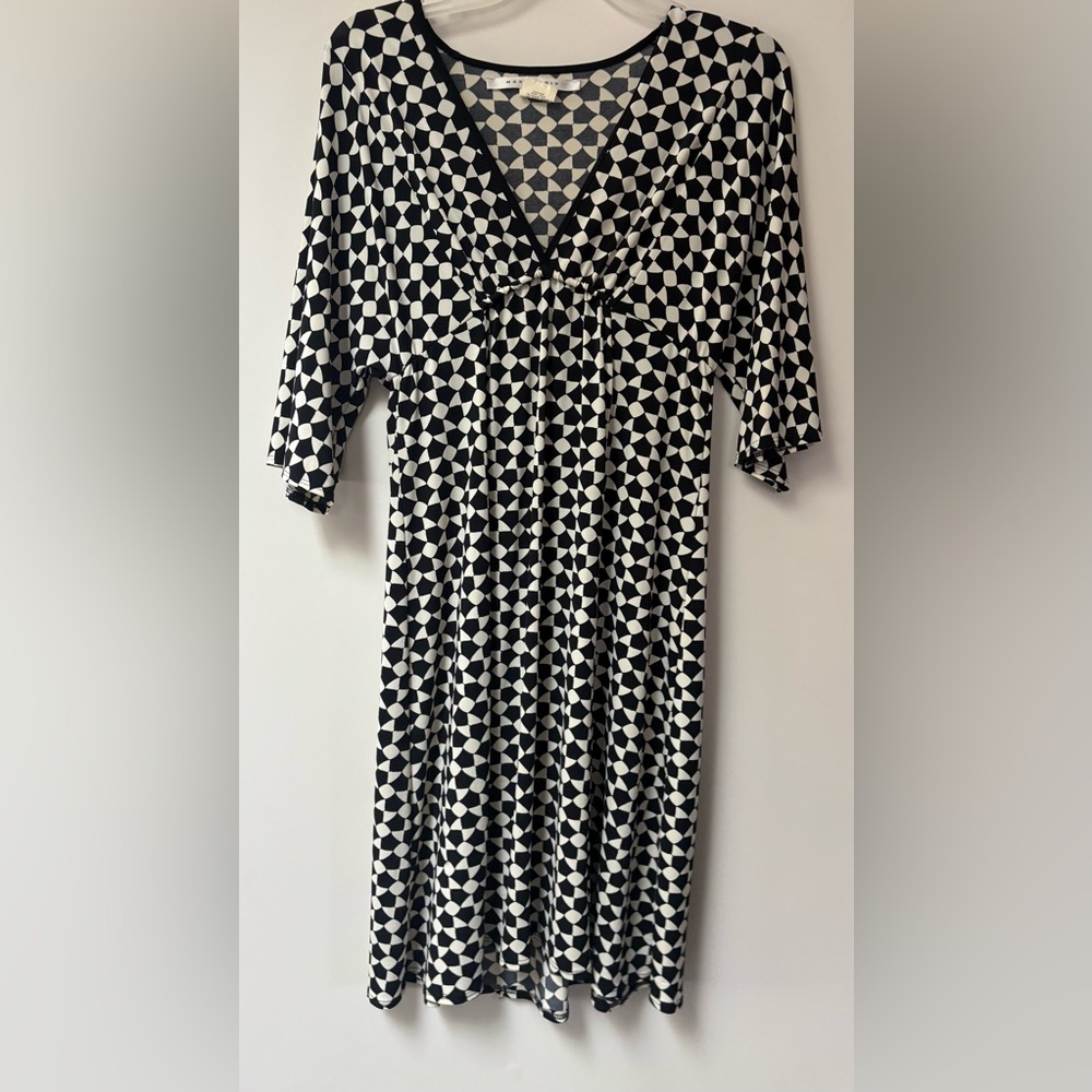 Max Studio Monochrome Patterned Dress